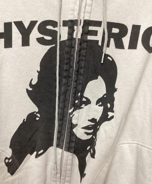 Hysteric Glamour（ヒステリックグラマー）Hysteric Glamour (ヒステリックグラマー) ジップパーカー グレー サイズ:XLの古着・服飾アイテム