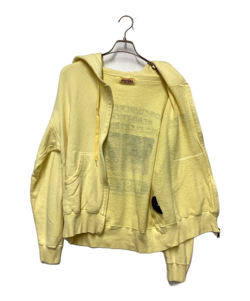 Hysteric Glamour（ヒステリックグラマー）Hysteric Glamour (ヒステリックグラマー) ジップパーカー イエロー サイズ:Freeの古着・服飾アイテム