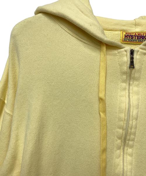 Hysteric Glamour（ヒステリックグラマー）Hysteric Glamour (ヒステリックグラマー) ジップパーカー イエロー サイズ:Freeの古着・服飾アイテム