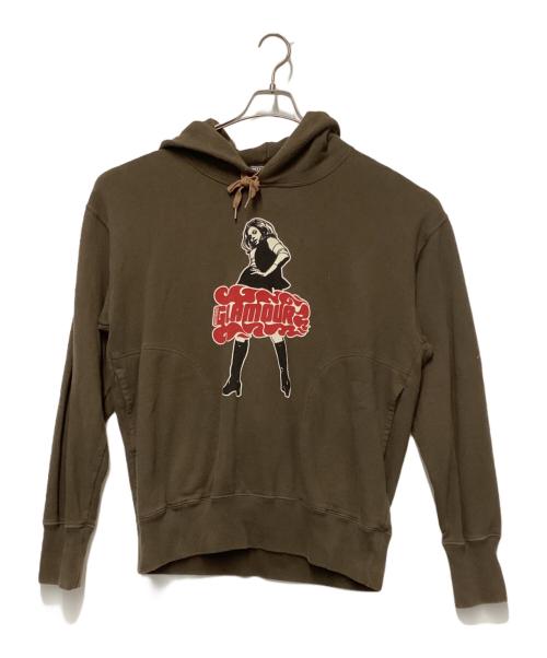 Hysteric Glamour（ヒステリックグラマー）Hysteric Glamour (ヒステリックグラマー) Hysteric Glamour　プルオーバーパーカー ブラウン サイズ:Lの古着・服飾アイテム