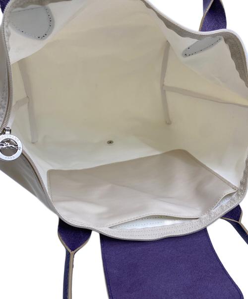 LONGCHAMP（ロンシャン）LONGCHAMP (ロンシャン) トートバッグ ベージュ×ホワイトの古着・服飾アイテム