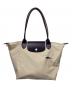 LONGCHAMP（ロンシャン）の古着「トートバッグ」｜ベージュ×ホワイト
