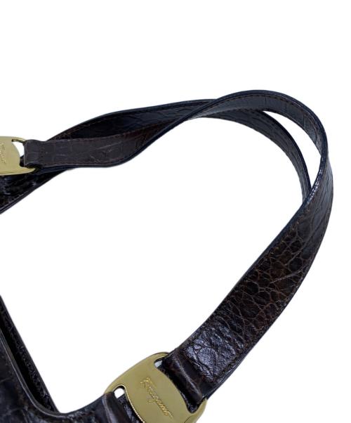 Salvatore Ferragamo（サルヴァトーレ フェラガモ）Salvatore Ferragamo (サルヴァトーレ フェラガモ) Salvatore Ferragamo　ハンドバッグ ブラウンの古着・服飾アイテム