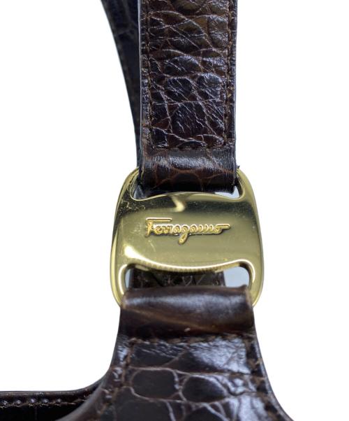 Salvatore Ferragamo（サルヴァトーレ フェラガモ）Salvatore Ferragamo (サルヴァトーレ フェラガモ) Salvatore Ferragamo　ハンドバッグ ブラウンの古着・服飾アイテム