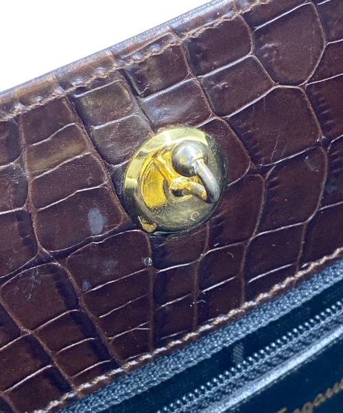 Salvatore Ferragamo（サルヴァトーレ フェラガモ）Salvatore Ferragamo (サルヴァトーレ フェラガモ) Salvatore Ferragamo　ハンドバッグ ブラウンの古着・服飾アイテム