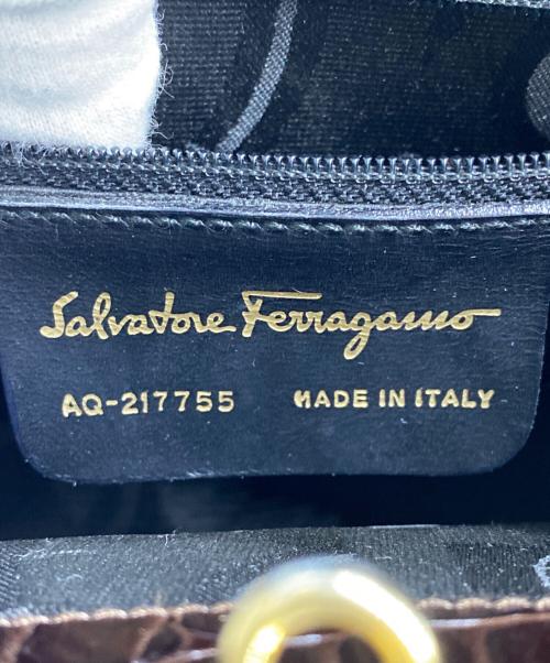 Salvatore Ferragamo（サルヴァトーレ フェラガモ）Salvatore Ferragamo (サルヴァトーレ フェラガモ) Salvatore Ferragamo　ハンドバッグ ブラウンの古着・服飾アイテム