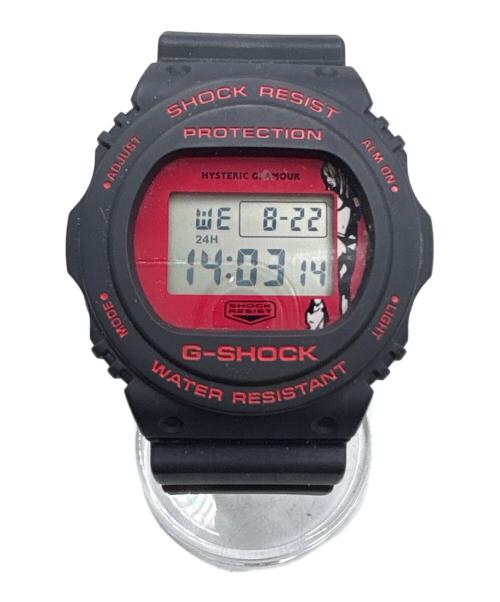 Hysteric Glamour（ヒステリックグラマー）Hysteric Glamour (ヒステリックグラマー) CASIO (カシオ) 腕時計 ブラック×レッドの古着・服飾アイテム