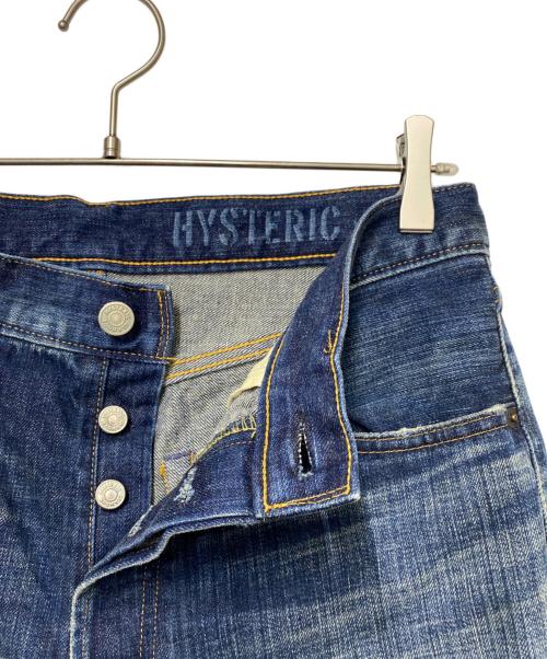 Hysteric Glamour（ヒステリックグラマー）Hysteric Glamour (ヒステリックグラマー) Hysteric Glamour　スタッズデニムパンツ インディゴ サイズ:W30の古着・服飾アイテム