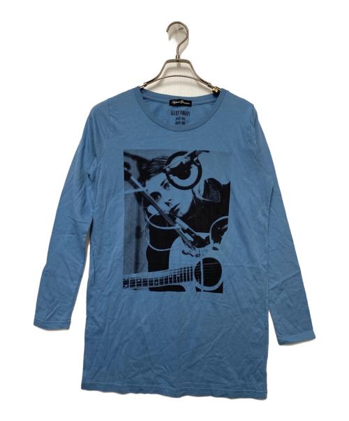Hysteric Glamour（ヒステリックグラマー）Hysteric Glamour (ヒステリックグラマー) Hysteric Glamour　プリントTシャツ ブルー サイズ:FREEの古着・服飾アイテム