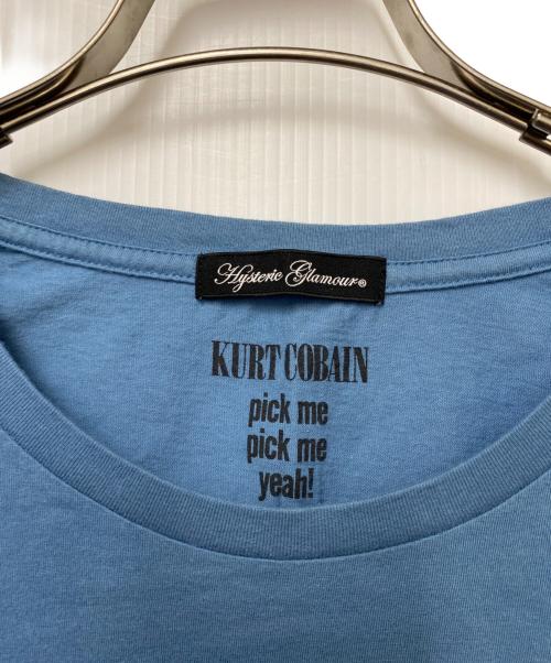 Hysteric Glamour（ヒステリックグラマー）Hysteric Glamour (ヒステリックグラマー) Hysteric Glamour　プリントTシャツ ブルー サイズ:FREEの古着・服飾アイテム