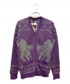 Hysteric Glamourヒステリックグラマー）の古着「Hysteric Glamour キャット カーディガン」｜パープル