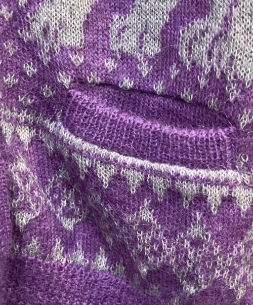 Hysteric Glamour（ヒステリックグラマー）Hysteric Glamour (ヒステリックグラマー) Hysteric Glamour キャット カーディガン パープル サイズ:FREE 未使用品の古着・服飾アイテム