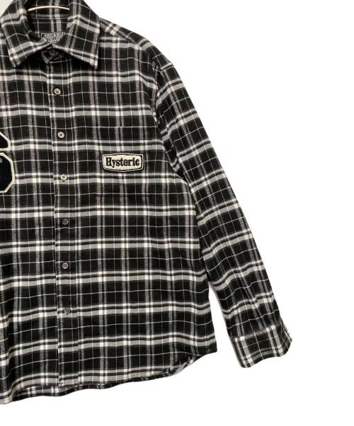 Hysteric Glamour（ヒステリックグラマー）Hysteric Glamour (ヒステリックグラマー) WIND AND SEA (ウィンダンシー) 長袖シャツ ホワイト×ブラック サイズ:Mの古着・服飾アイテム