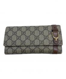 GUCCI（グッチ）の古着「GUCCI　長財布」｜グレー×ブラウン