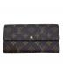 LOUIS VUITTON（ルイ ヴィトン）の古着「長財布」｜ブラウン