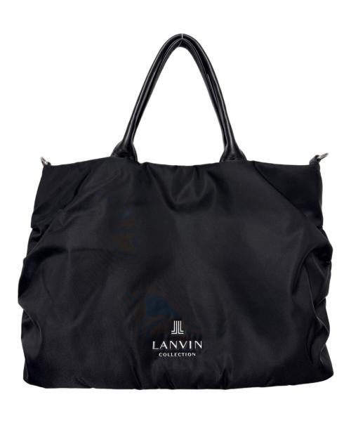 LANVIN（ランバン）LANVIN (ランバン) 2WAYナイロンバッグ ブラックの古着・服飾アイテム