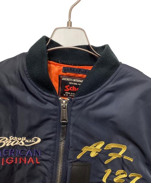 Schott（ショット）Schott (ショット) MA-1ジャケット ネイビー サイズ:XLの古着・服飾アイテム