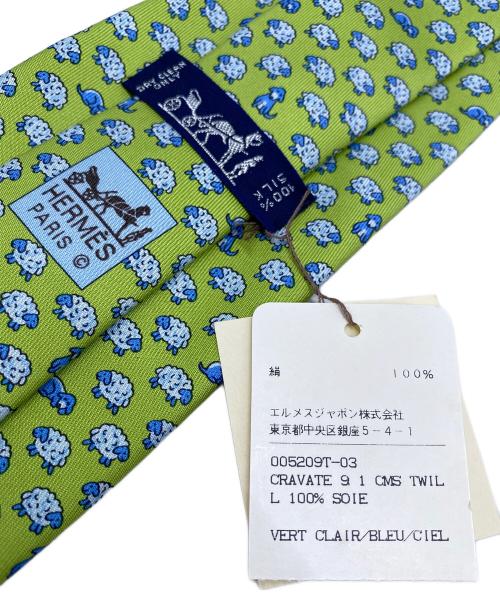 HERMES（エルメス）HERMES (エルメス) ネクタイ グリーン サイズ:Free 未使用品の古着・服飾アイテム