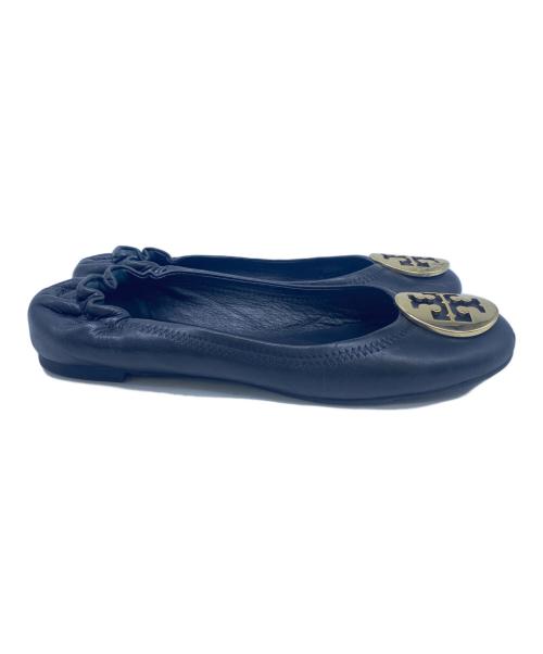 TORY BURCH（トリーバーチ）TORY BURCH (トリーバーチ) フラットパンプス ブラック サイズ:6.5の古着・服飾アイテム