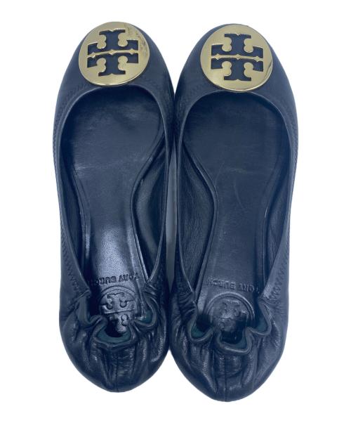 TORY BURCH（トリーバーチ）TORY BURCH (トリーバーチ) フラットパンプス ブラック サイズ:6.5の古着・服飾アイテム