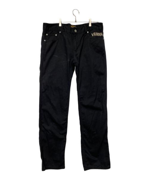 VANSON（バンソン）VANSON (バンソン) トムとジェリー (トムトジェリー) VANSON×トムとジェリー　デニムパンツ ブラック サイズ:ｗ36（91CM）の古着・服飾アイテム