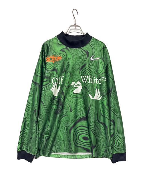 NIKE（ナイキ）NIKE (ナイキ) OFFWHITE (オフホワイト) 長袖カットソー グリーン サイズ:Sの古着・服飾アイテム