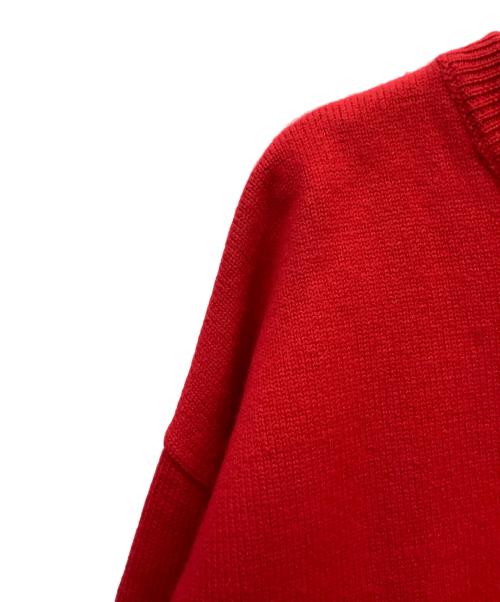ami（アミ）ami (アミ) amiハートロゴクルーネックセーター レッド サイズ:不明の古着・服飾アイテム
