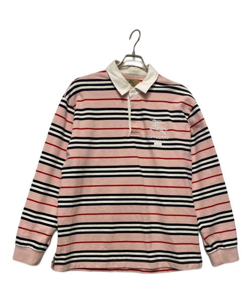 SUPREME（シュプリーム）Supreme (シュプリーム) BURBERRY (バーバリー) ラガーシャツ ピンク×ホワイト サイズ:Mの古着・服飾アイテム