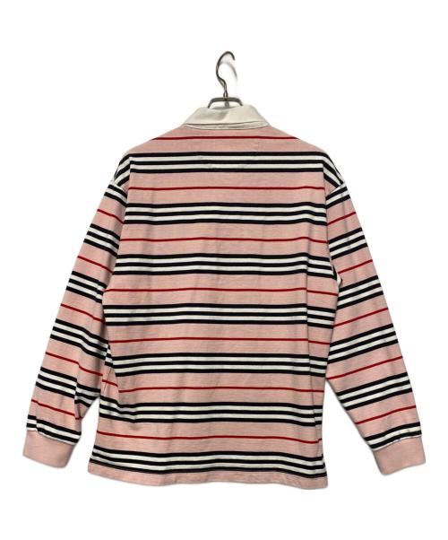 SUPREME（シュプリーム）Supreme (シュプリーム) BURBERRY (バーバリー) ラガーシャツ ピンク×ホワイト サイズ:Mの古着・服飾アイテム