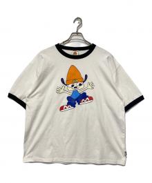PARAPPATHERAPPER（パラッパラッパー）の古着「リンガーTシャツ」｜ホワイト×ブラック