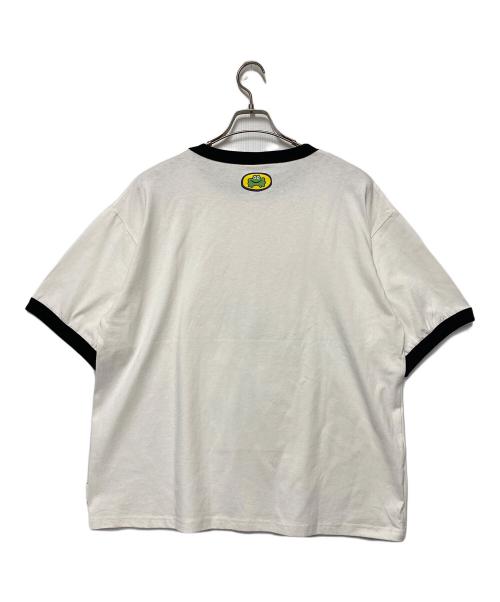 PARAPPATHERAPPER（パラッパラッパー）parappatherapper (パラッパラッパー) リンガーTシャツ ホワイト×ブラック サイズ:不明の古着・服飾アイテム
