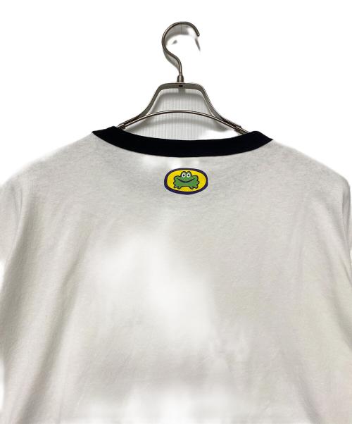 PARAPPATHERAPPER（パラッパラッパー）parappatherapper (パラッパラッパー) リンガーTシャツ ホワイト×ブラック サイズ:不明の古着・服飾アイテム