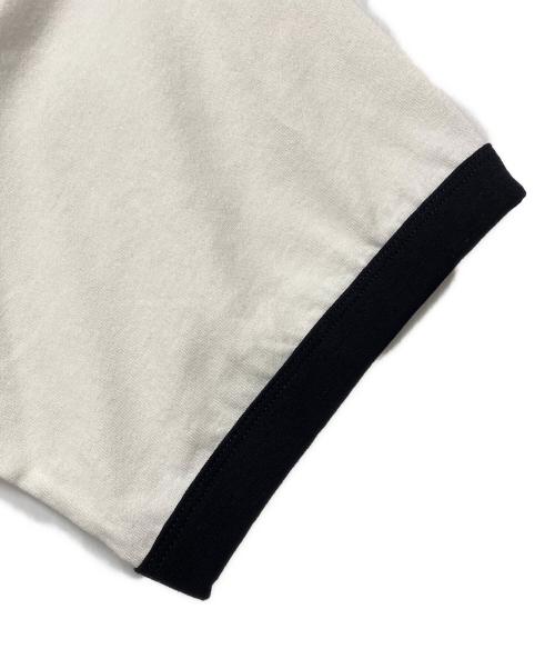 PARAPPATHERAPPER（パラッパラッパー）parappatherapper (パラッパラッパー) リンガーTシャツ ホワイト×ブラック サイズ:不明の古着・服飾アイテム