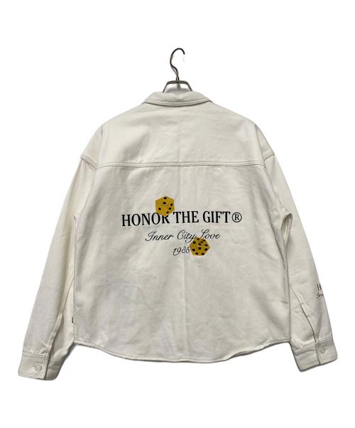 HONOR THE GIFT（オナーザギフト）HONOR THE GIFT (オナーザギフト) シャツジャケット ホワイト サイズ:Lの古着・服飾アイテム
