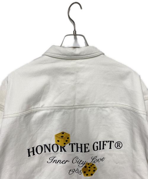 HONOR THE GIFT（オナーザギフト）HONOR THE GIFT (オナーザギフト) シャツジャケット ホワイト サイズ:Lの古着・服飾アイテム
