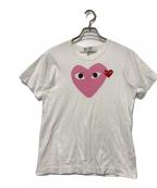 PLAY COMME des GARCONSプレイコムデギャルソン）の古着「半袖カットソー」｜ホワイト