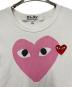 PLAY COMME des GARCONS (プレイコムデギャルソン) 半袖カットソー ホワイト サイズ:XS：6000円