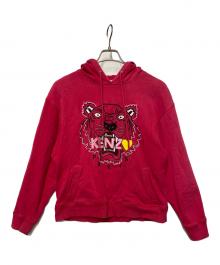 KENZO（ケンゾー）の古着「プルオーバーパーカー」｜ショッキングピンク