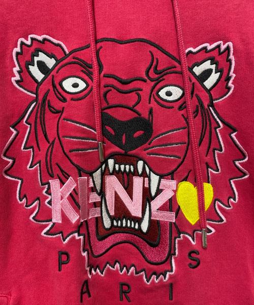 KENZO（ケンゾー）KENZO (ケンゾー) プルオーバーパーカー ショッキングピンク サイズ:Sの古着・服飾アイテム