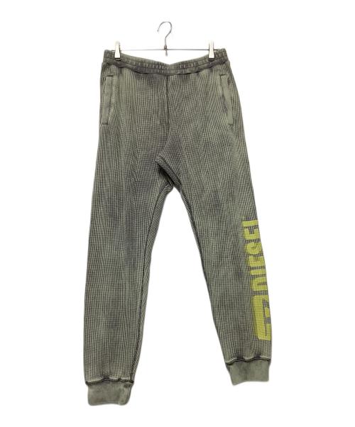 DIESEL（ディーゼル）DIESEL (ディーゼル) ワッフル地スウェットパンツ グレー サイズ:Lの古着・服飾アイテム
