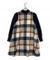 BLUE LABEL CRESTBRIDGE（ブルーレーベルクレストブリッジ）の古着「長袖ワンピース」｜ベージュ×ネイビー