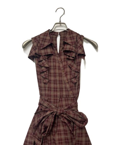 Lily Brown（リリーブラウン）Lily Brown (リリーブラウン) ノースリーブワンピース パープルの古着・服飾アイテム