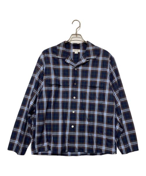 TONE（トーン）TONE (トーン) 長袖シャツ ブルー サイズ:Ｍの古着・服飾アイテム