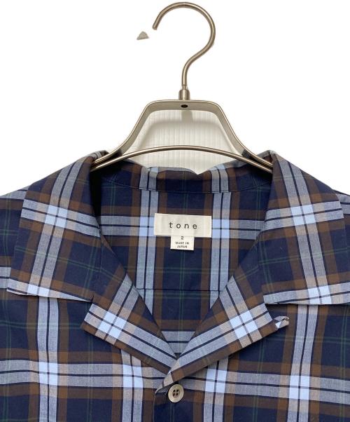 TONE（トーン）TONE (トーン) 長袖シャツ ブルー サイズ:Ｍの古着・服飾アイテム