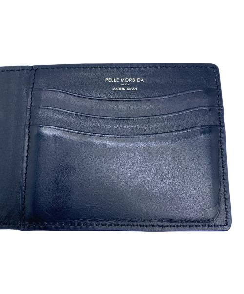 PELLE MORBIDA（ペッレモルビダ）PELLE MORBIDA (ペッレモルビダ) コンパクトウォレット ネイビーの古着・服飾アイテム