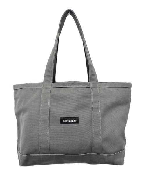 marimekko（マリメッコ）marimekko (マリメッコ) キャンバストートバッグ グレーの古着・服飾アイテム