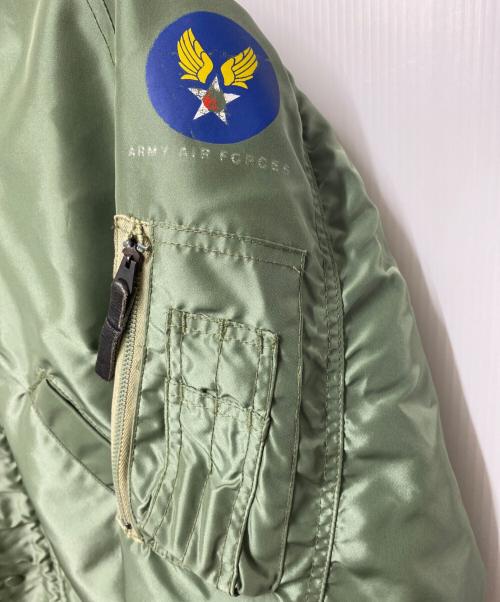 AVIREX（アヴィレックス）AVIREX (アヴィレックス) フライトジャケット グリーン サイズ:Mの古着・服飾アイテム