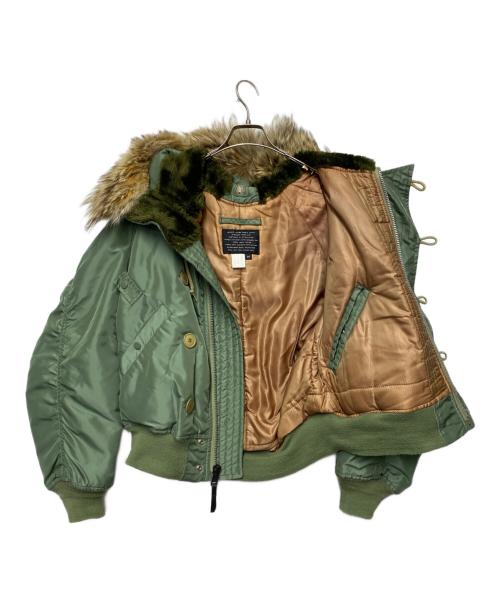AVIREX（アヴィレックス）AVIREX (アヴィレックス) フライトジャケット グリーン サイズ:Mの古着・服飾アイテム