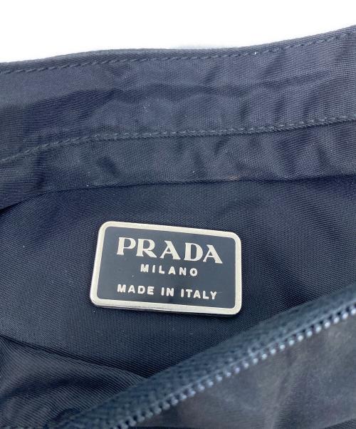 PRADA（プラダ）PRADA (プラダ) ナイロンショルダーバッグ ブラックの古着・服飾アイテム