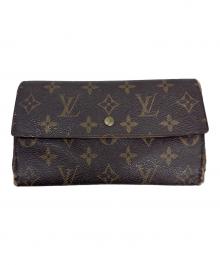 LOUIS VUITTON（ルイ ヴィトン）の古着「3つ折り財布」｜ブラウン